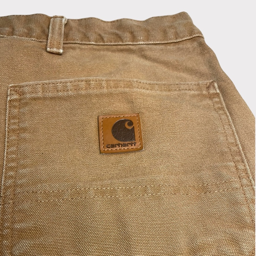 Carhartt - Loose Fit Washed Duck Utility Work Pant - Brown - 44x32 - Picture 6 of 7